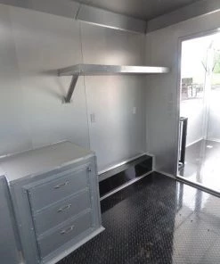 Concession Trailer 8.5'x28' Black - Vending Smoker Style Kitchen 78 Concession Trailer 8.5'x28' Black - Vending Smoker Style Kitchen -Cheap Concession Trailers Shop p1030595 2