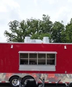 Concession Trailer 8.5'x28' Red - Food Catering Enclosed Kitchen -Cheap Concession Trailers Shop p1030754 1