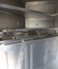 Concession Trailer 8.5'x28' Red - Food Catering Enclosed Kitchen -Cheap Concession Trailers Shop p1030758