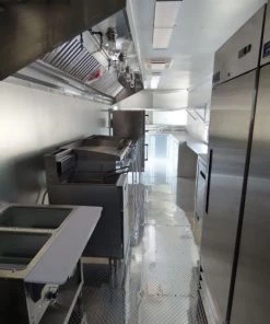 Concession Trailer 8.5'x28' Red - Food Catering Enclosed Kitchen -Cheap Concession Trailers Shop p1030769