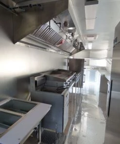 Concession Trailer 8.5'x28' Red - Food Catering Enclosed Kitchen -Cheap Concession Trailers Shop p1030771