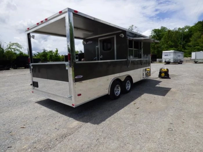 Concession Trailer 8.5'X20' Black - Event Enclosed Food Kitchen 2 Concession Trailer 8.5'X20' Black - Event Enclosed Food Kitchen - Image 2