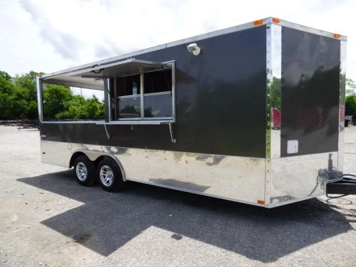 Concession Trailer 8.5'X20' Black - Event Enclosed Food Kitchen 8 Concession Trailer 8.5'X20' Black - Event Enclosed Food Kitchen - Image 8