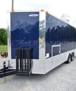 Concession Trailer 8.5'x20' Indigo Blue - Enclosed Kitchen Food Catering -Cheap Concession Trailers Shop p1030845