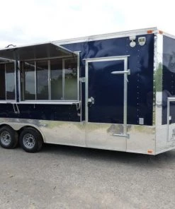 Concession Trailer 8.5'x20' Indigo Blue - Enclosed Kitchen Food Catering -Cheap Concession Trailers Shop p1030848