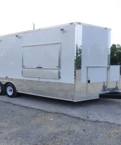 Concession Trailer 8.5'x20' White - Enclosed Kitchen (With Appliances) 101 Concession Trailer 8.5'x20' White - Enclosed Kitchen (With Appliances) -Cheap Concession Trailers Shop p1030949 1
