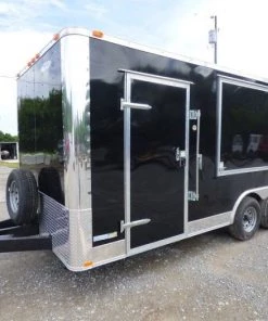 Concession Trailer 8.5'x18' Black - Vending Pizza Food Kitchen -Cheap Concession Trailers Shop p1030989