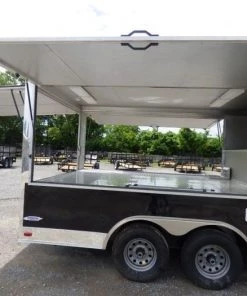 Concession Trailer 8.5'x18' Black - Vending Pizza Food Kitchen -Cheap Concession Trailers Shop p1030998