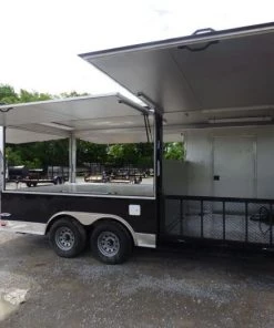 Concession Trailer 8.5'x18' Black - Vending Pizza Food Kitchen -Cheap Concession Trailers Shop p1030999