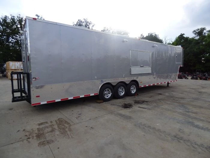 Concession Trailer 8.5'x41' Silver Frost - Gooseneck Enclosed Food Kitchen 7 Concession Trailer 8.5'x41' Silver Frost - Gooseneck Enclosed Food Kitchen - Image 7
