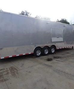 Concession Trailer 8.5'x41' Silver Frost- Enclosed Gooseneck (With Appliances) -Cheap Concession Trailers Shop p1040113 1