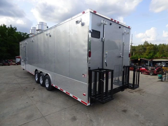 Concession Trailer 8.5'x41' Silver Frost - Gooseneck Enclosed Food Kitchen 3 Concession Trailer 8.5'x41' Silver Frost - Gooseneck Enclosed Food Kitchen - Image 3