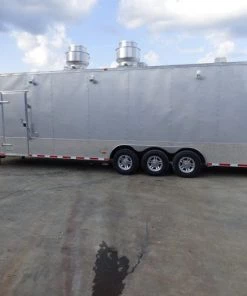 Concession Trailer 8.5'x41' Silver Frost- Enclosed Gooseneck (With Appliances) -Cheap Concession Trailers Shop p1040116 1