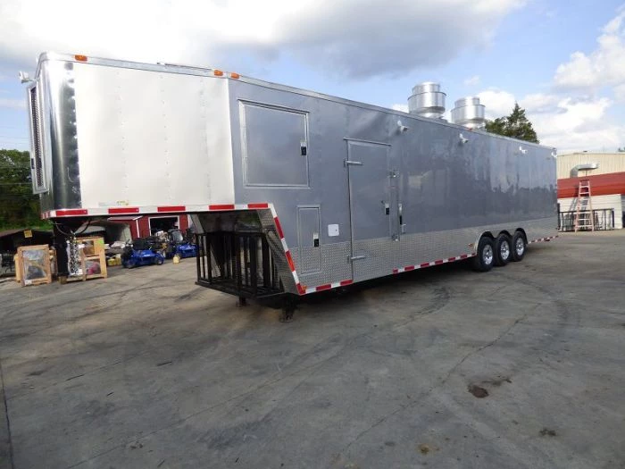 Concession Trailer 8.5'x41' Silver Frost - Gooseneck Enclosed Food Kitchen 10 Concession Trailer 8.5'x41' Silver Frost - Gooseneck Enclosed Food Kitchen - Image 10