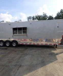 Concession Trailer 8.5'x41' Silver Frost- Enclosed Gooseneck (With Appliances) -Cheap Concession Trailers Shop p1040126 1