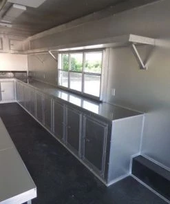 Concession Trailer 8.5'x41' Silver Frost- Enclosed Gooseneck (With Appliances) -Cheap Concession Trailers Shop p1040132 1