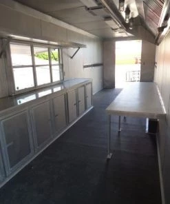 Concession Trailer 8.5'x41' Silver Frost- Enclosed Gooseneck (With Appliances) -Cheap Concession Trailers Shop p1040139 1
