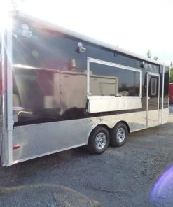 Concession Trailer 8.5'x22' Black - Event Food Kitchen Restroom -Cheap Concession Trailers Shop p1040191