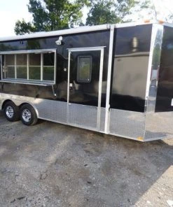 Concession Trailer 8.5'x22' Black - Event Food Kitchen Restroom -Cheap Concession Trailers Shop p1040192