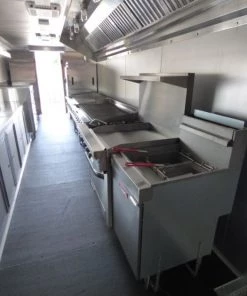 Concession Trailer 8.5'x41' Silver Frost- Enclosed Gooseneck (With Appliances) -Cheap Concession Trailers Shop p1040312