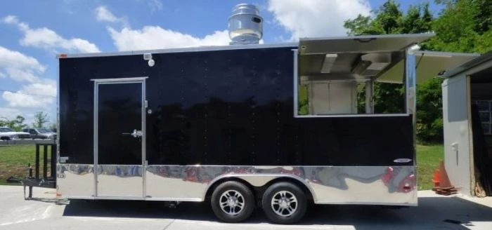 8.5' x 20' Black Catering Event Concession Food Trailer 11 8.5' x 20' Black Catering Event Concession Food Trailer - Image 11