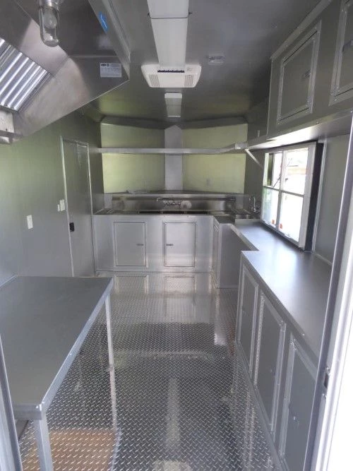 8.5' x 20' Black Catering Event Concession Food Trailer 2 8.5' x 20' Black Catering Event Concession Food Trailer - Image 2