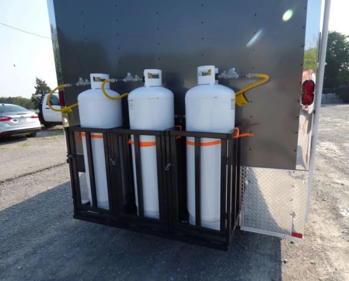 Concession Trailer Charcoal Gray 8.5' x 24' Catering Event Food Trailer 11 Concession Trailer Charcoal Gray 8.5' x 24' Catering Event Food Trailer - Image 11