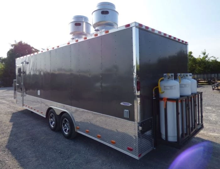 Concession Trailer Charcoal Gray 8.5' x 24' Catering Event Food Trailer 18 Concession Trailer Charcoal Gray 8.5' x 24' Catering Event Food Trailer - Image 18