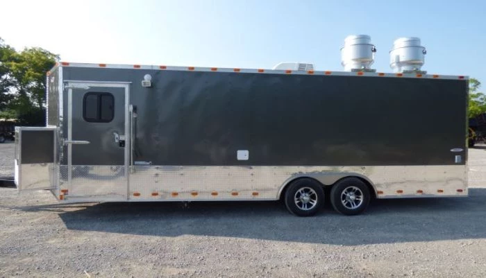 Concession Trailer Charcoal Gray 8.5' x 24' Catering Event Food Trailer 17 Concession Trailer Charcoal Gray 8.5' x 24' Catering Event Food Trailer - Image 17