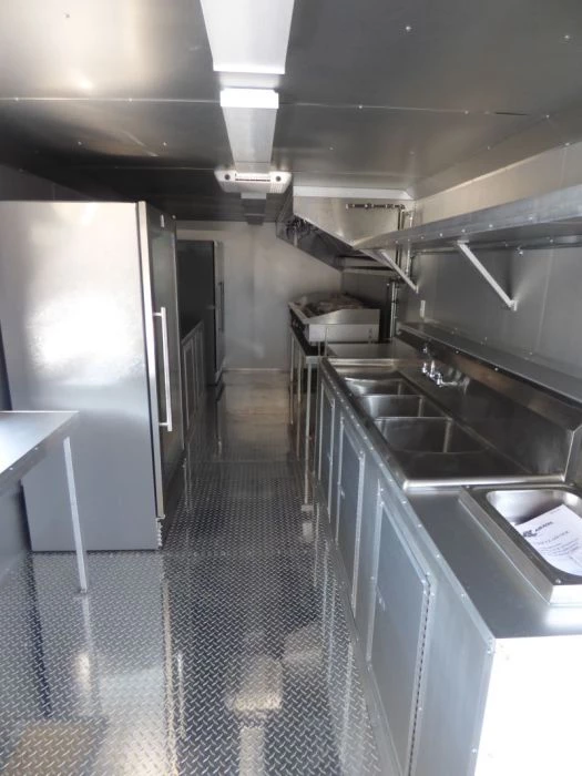 Concession Trailer Charcoal Gray 8.5' x 24' Catering Event Food Trailer 8 Concession Trailer Charcoal Gray 8.5' x 24' Catering Event Food Trailer - Image 8