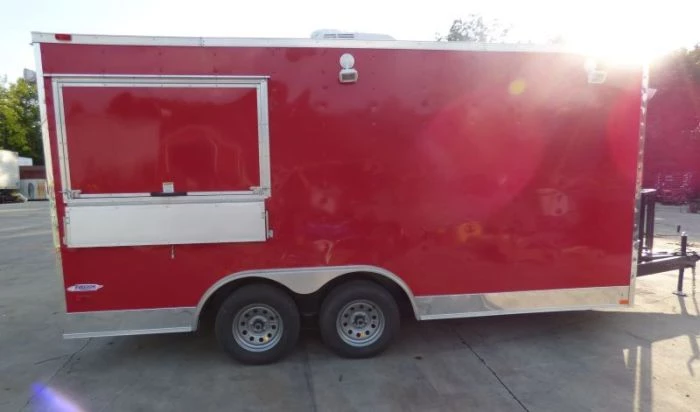 Concession Trailer Red 8.5' x 16' Catering Event Food Trailer 30 Concession Trailer Red 8.5' x 16' Catering Event Food Trailer - Image 30