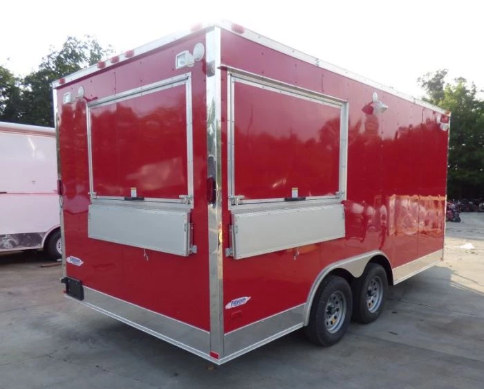 Concession Trailer Red 8.5' x 16' Catering Event Food Trailer 6 Concession Trailer Red 8.5' x 16' Catering Event Food Trailer - Image 6