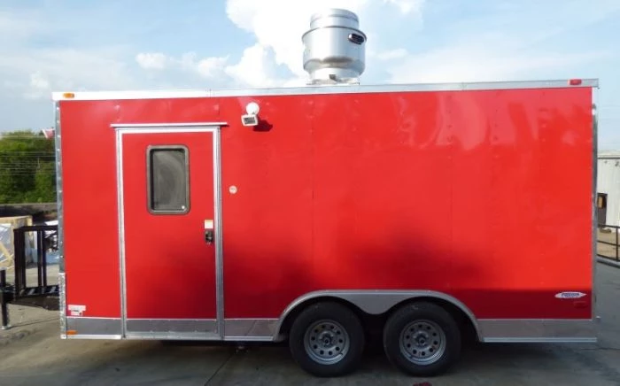 Concession Trailer Red 8.5' x 16' Catering Event Food Trailer 10 Concession Trailer Red 8.5' x 16' Catering Event Food Trailer - Image 10