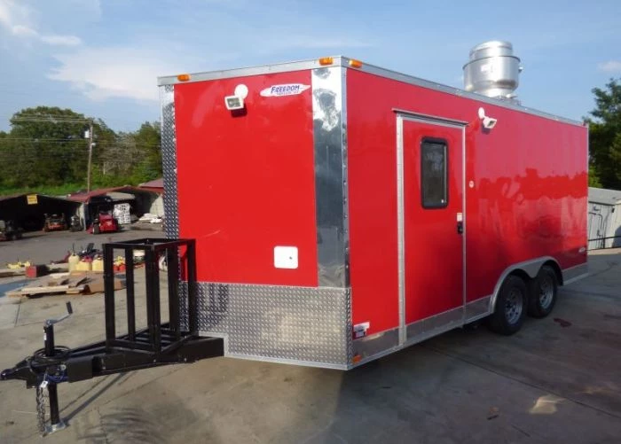 Concession Trailer Red 8.5' x 16' Catering Event Food Trailer 7 Concession Trailer Red 8.5' x 16' Catering Event Food Trailer - Image 7