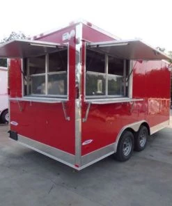Concession Trailer Red 8.5' x 16' Catering Event Food Trailer 43 Concession Trailer Red 8.5' x 16' Catering Event Food Trailer -Cheap Concession Trailers Shop p1050482