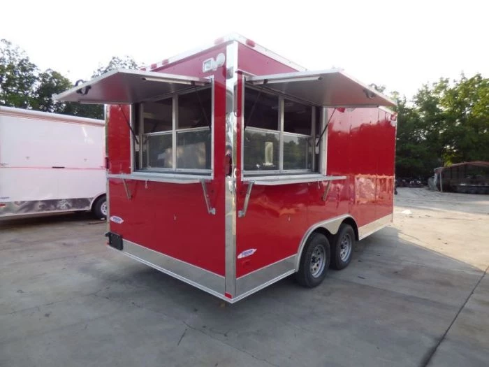 Concession Trailer Red 8.5' x 16' Catering Event Food Trailer 14 Concession Trailer Red 8.5' x 16' Catering Event Food Trailer - Image 14