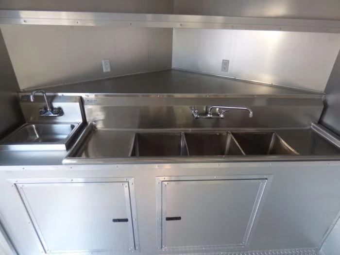 Concession Trailer Red 8.5' x 16' Catering Event Food Trailer 21 Concession Trailer Red 8.5' x 16' Catering Event Food Trailer - Image 21