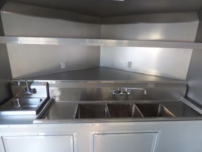 Concession Trailer Red 8.5' x 16' Catering Event Food Trailer 20 Concession Trailer Red 8.5' x 16' Catering Event Food Trailer - Image 20