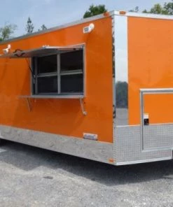Concession Trailer Orange 8.5' x 24' BBQ Catering Food Trailer -Cheap Concession Trailers Shop p1050573