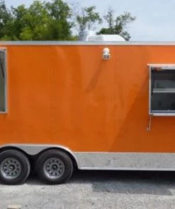 Concession Trailer Orange 8.5' x 24' BBQ Catering Food Trailer -Cheap Concession Trailers Shop p1050574