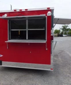 Concession Trailer Red 8.5' x 16' Catering Event Food Trailer & Appliances -Cheap Concession Trailers Shop p1050623