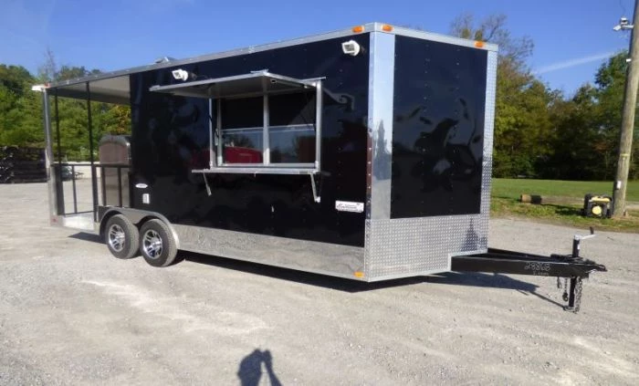 Concession Trailer Black 8.5' x 20' BBQ Smoker Event Catering Trailer 21 Concession Trailer Black 8.5' x 20' BBQ Smoker Event Catering Trailer - Image 21