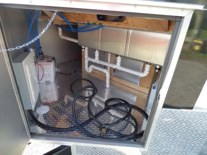 Concession Trailer Black 8.5' x 20' BBQ Smoker Event Catering Trailer 24 Concession Trailer Black 8.5' x 20' BBQ Smoker Event Catering Trailer - Image 24