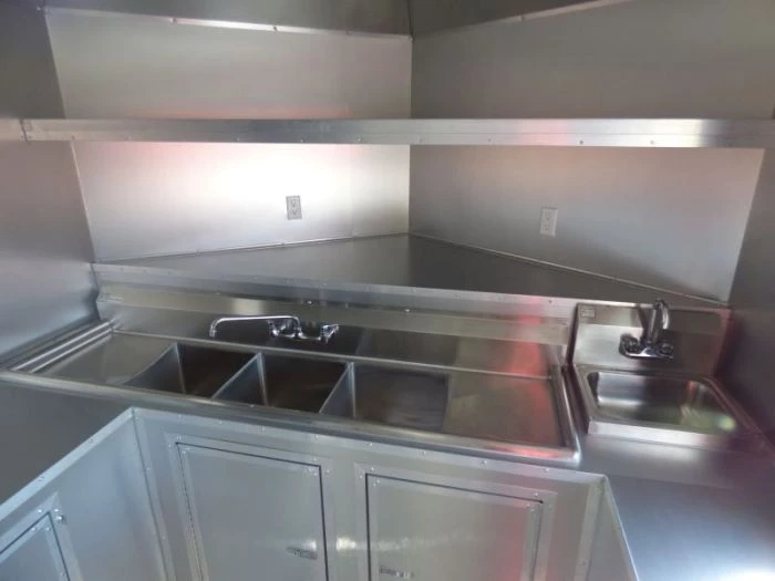 Concession Trailer Black 8.5' x 20' BBQ Smoker Event Catering Trailer 5 Concession Trailer Black 8.5' x 20' BBQ Smoker Event Catering Trailer - Image 5