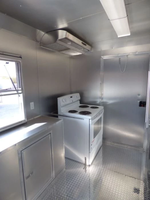 Concession Trailer Black 8.5' x 20' BBQ Smoker Event Catering Trailer 15 Concession Trailer Black 8.5' x 20' BBQ Smoker Event Catering Trailer - Image 15