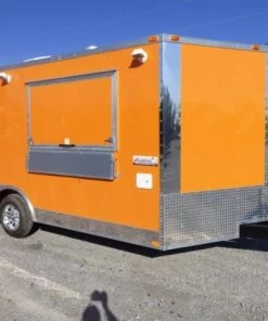 Concession Trailer Orange 8.5' x 16' Food Catering Event -Cheap Concession Trailers Shop p1060898