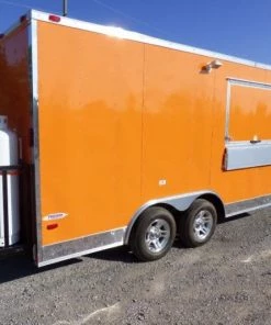 Concession Trailer Orange 8.5' x 16' Food Catering Event -Cheap Concession Trailers Shop p1060900