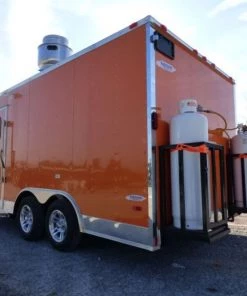 Concession Trailer Orange 8.5' x 16' Food Catering Event -Cheap Concession Trailers Shop p1060906