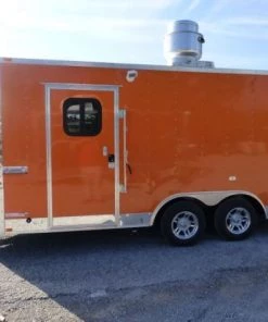 Concession Trailer Orange 8.5' x 16' Food Catering Event -Cheap Concession Trailers Shop p1060907