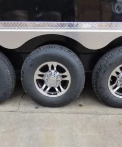 Concession Trailer Gooseneck Black 8.5' x 45' BBQ Smoker Event Catering Restroom -Cheap Concession Trailers Shop p1070318